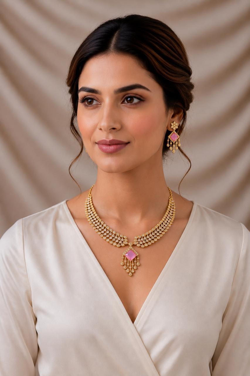 Rooh blush Necklace Set