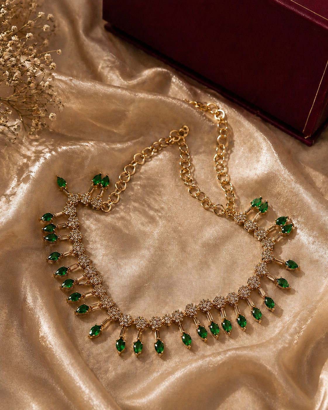 Midnight Emerald Necklace