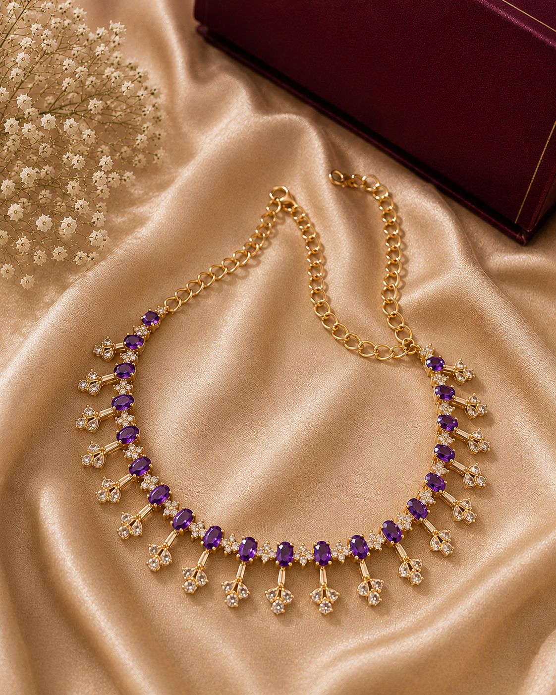 Amethyst Blossom Necklace