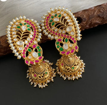 Mayurika Kaanphool Jhumkas