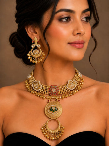 Aarunika Ghungroo Choker Set