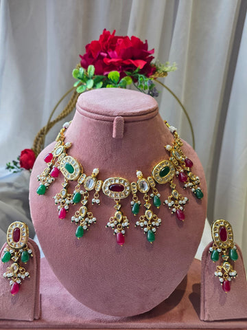 Suraya Multicolour Meenakari Necklace Set