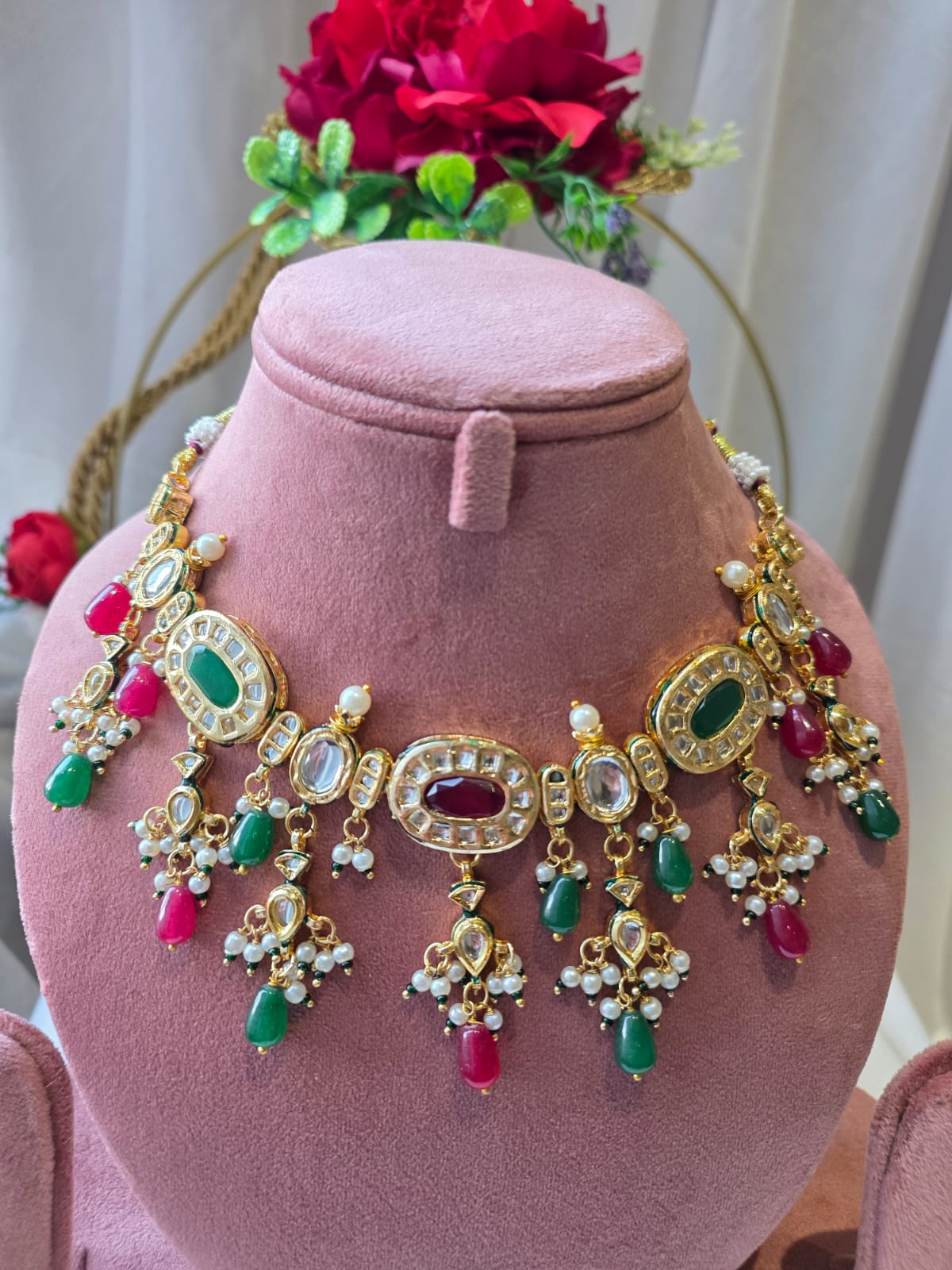 Suraya Multicolour Meenakari Necklace Set
