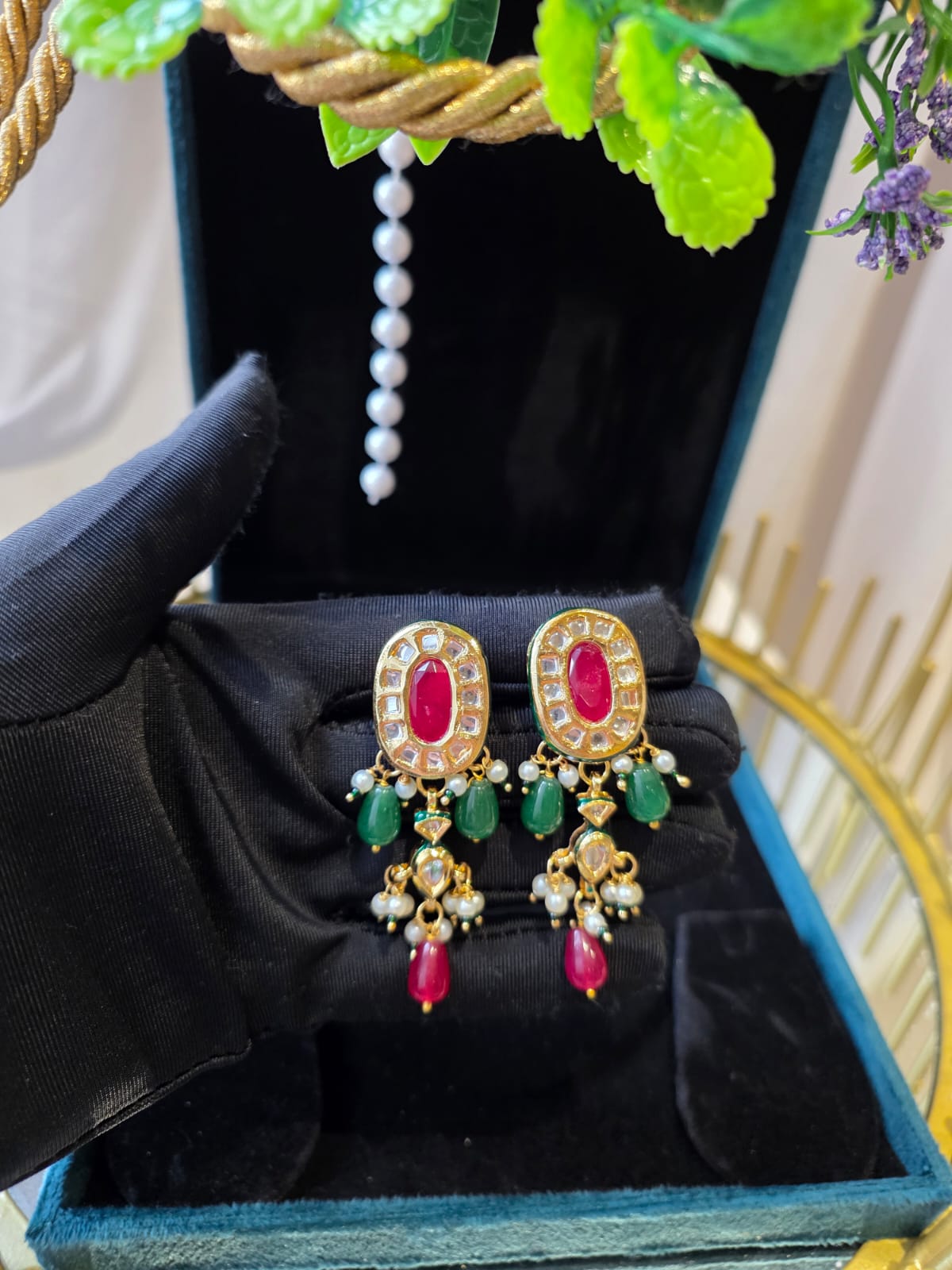 Suraya Multicolour Meenakari Necklace Set