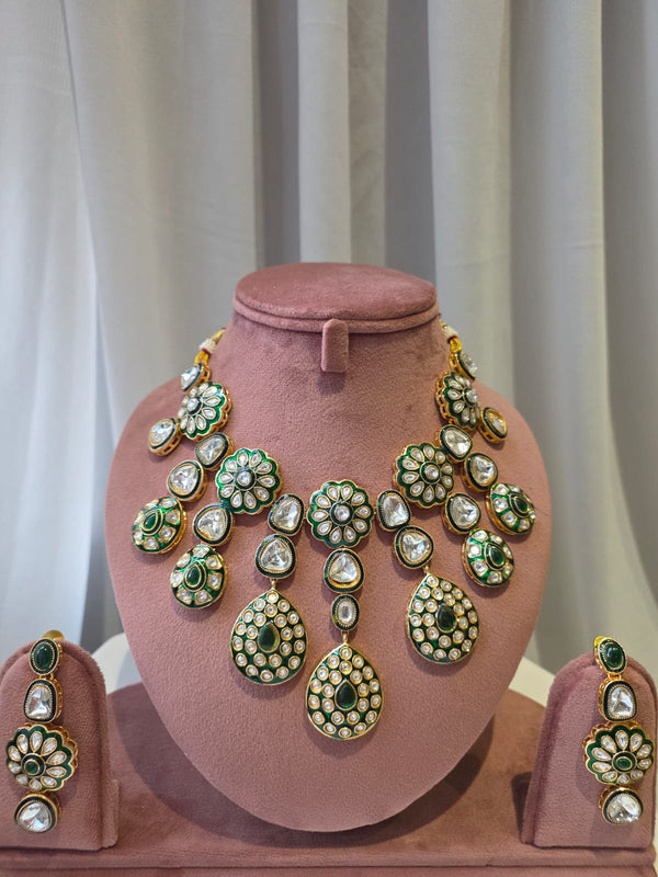 Verdelle Polki Necklace Set