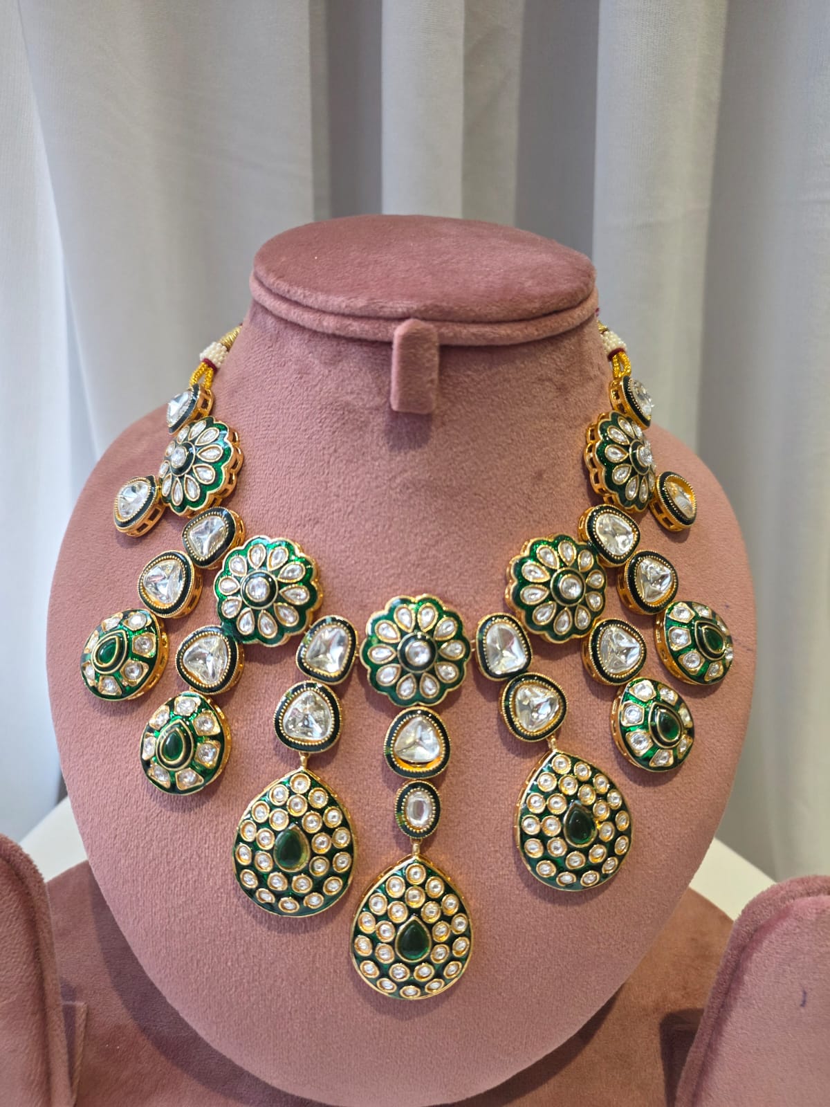 Verdelle Polki Necklace Set