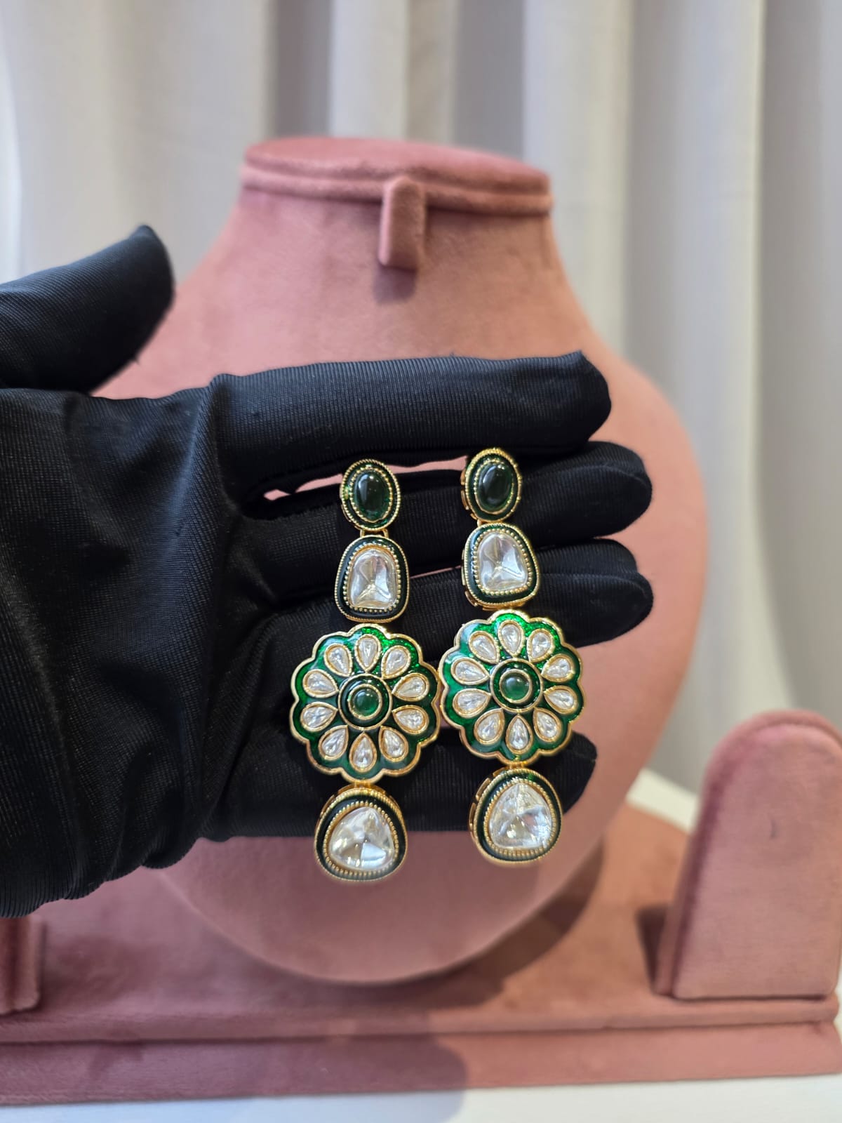 Verdelle Polki Necklace Set