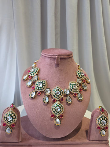 Ruhani Polki Necklace Set