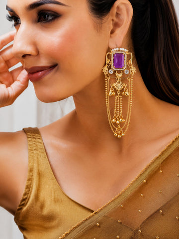 Amethyst Noor Earrings