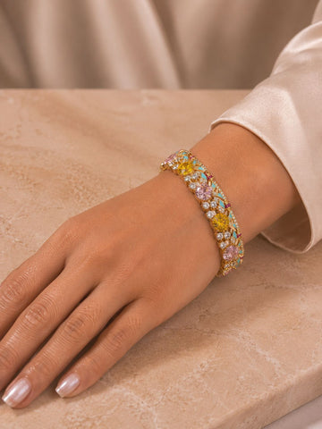 Wilburry Floral Diamond Bracelet