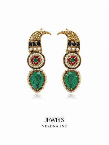 Crescent Drop Heritage Earcuff