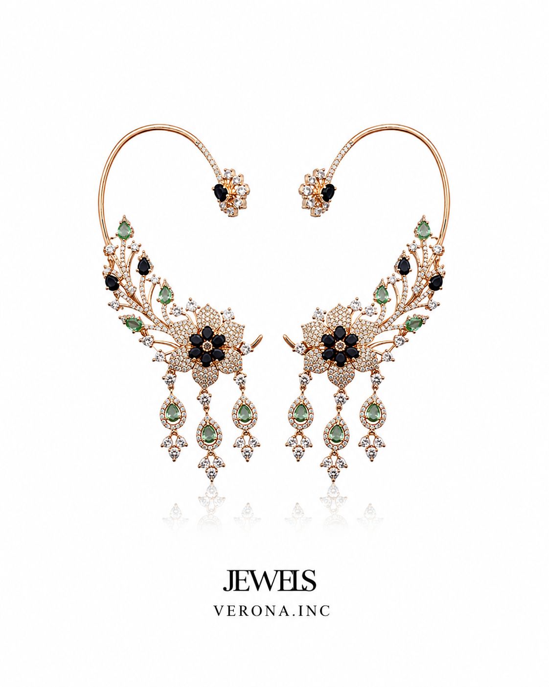 Aster Bloom Drop Earcuff