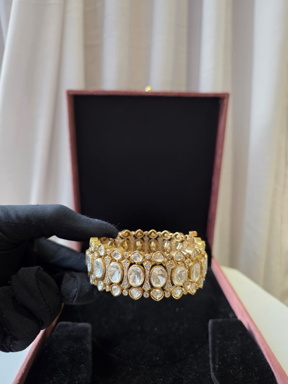 Classic Kada Polki Openable Bangles