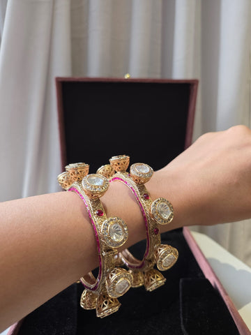 Royal Kundan Openable Bangles
