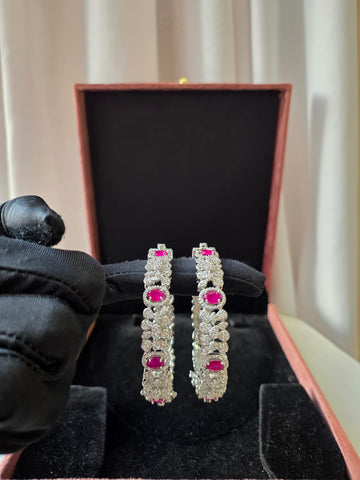 Ruby Radiance Diamond Bangles