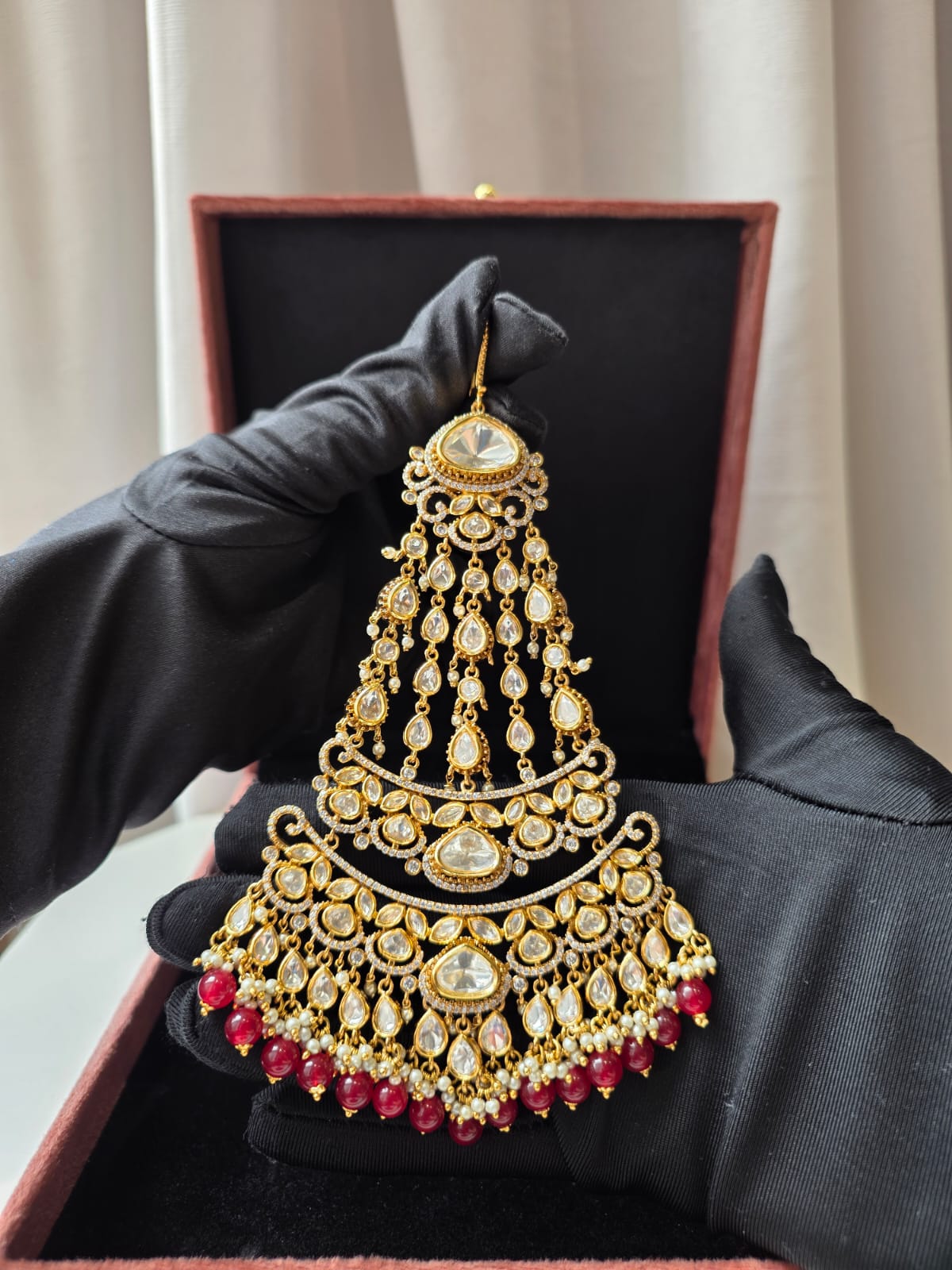 Royal Ruby Polki Passa