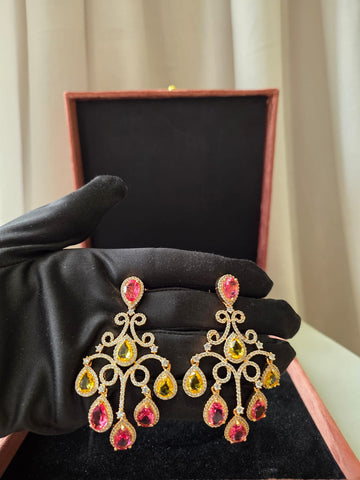 Sunset Chandelier Earrings