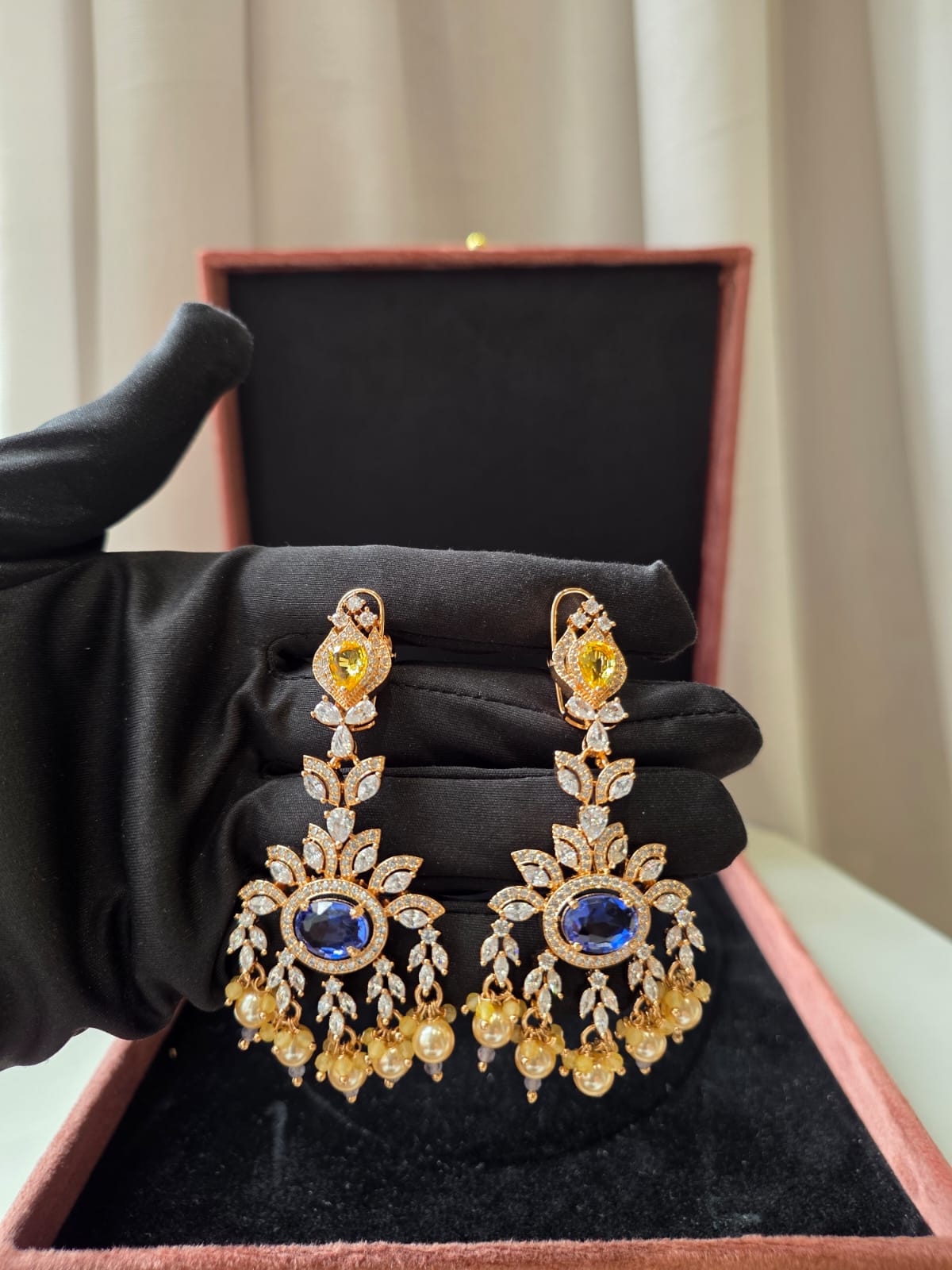 Aurora Amythyst Statement Earrings