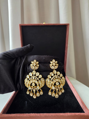 Royale Kundan Chandbali Earrings
