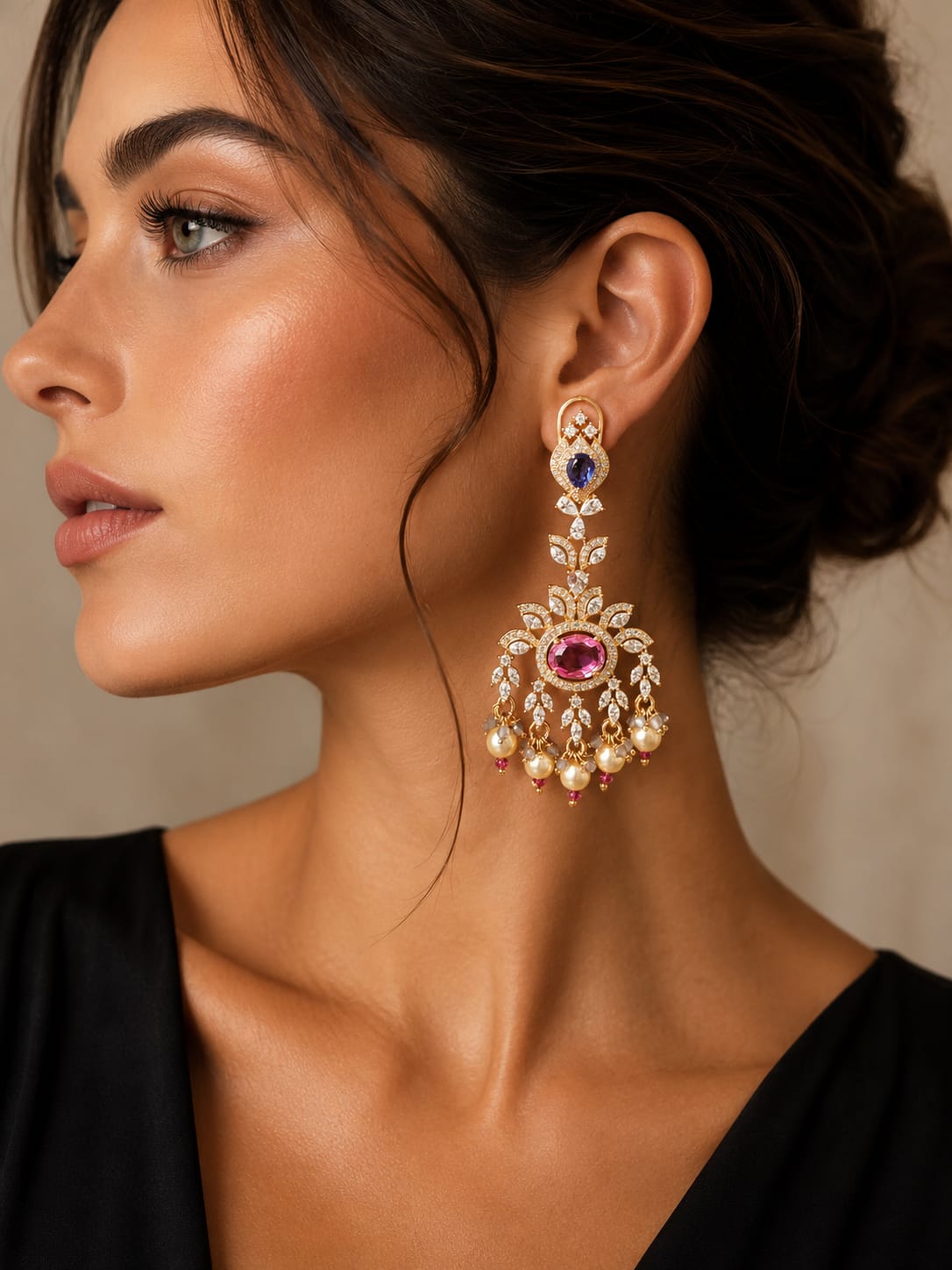 Aurora Amethyst Statement Earrings