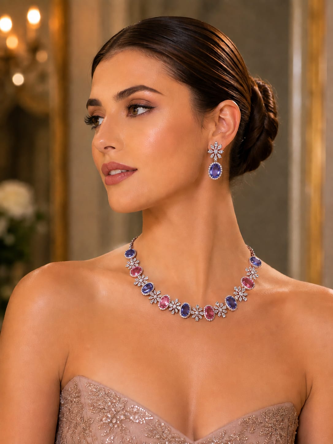 Twilight Blossom Necklace Set