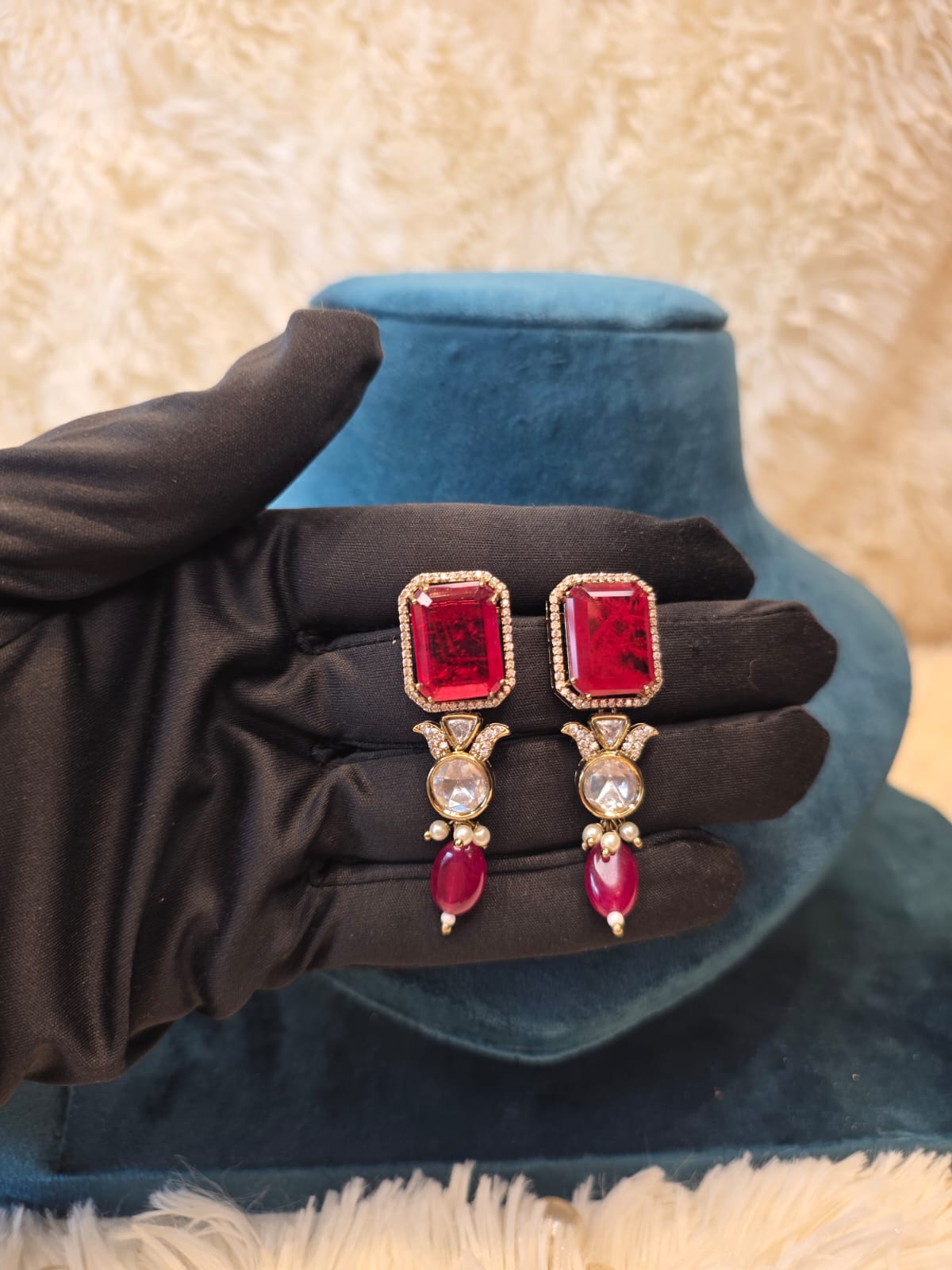 Ruby Heritage Pearl Choker Set