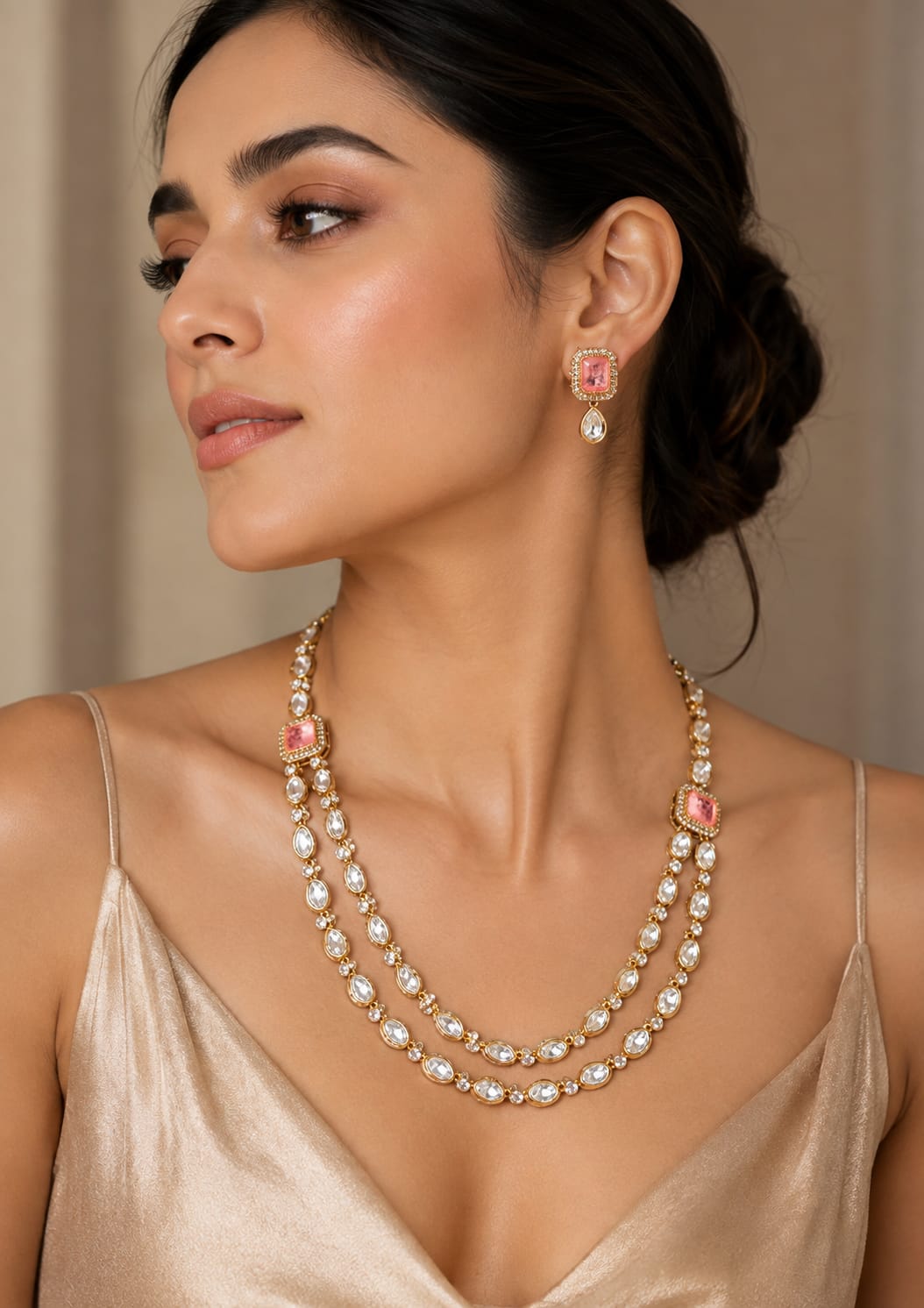 Blush Pearl Heritage Necklace Set