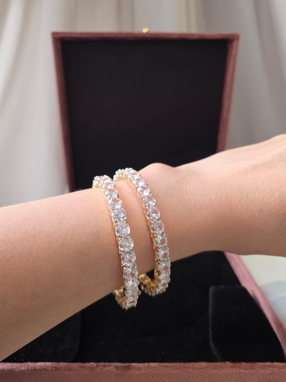 Celestique diamond Eternity openable Bangles