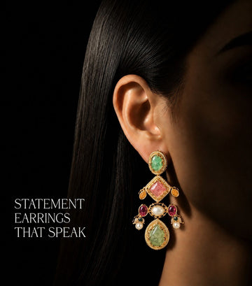 Regal Multistone Statement Earrings
