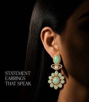 Multicolour Heritage Drop Bloom Earrings