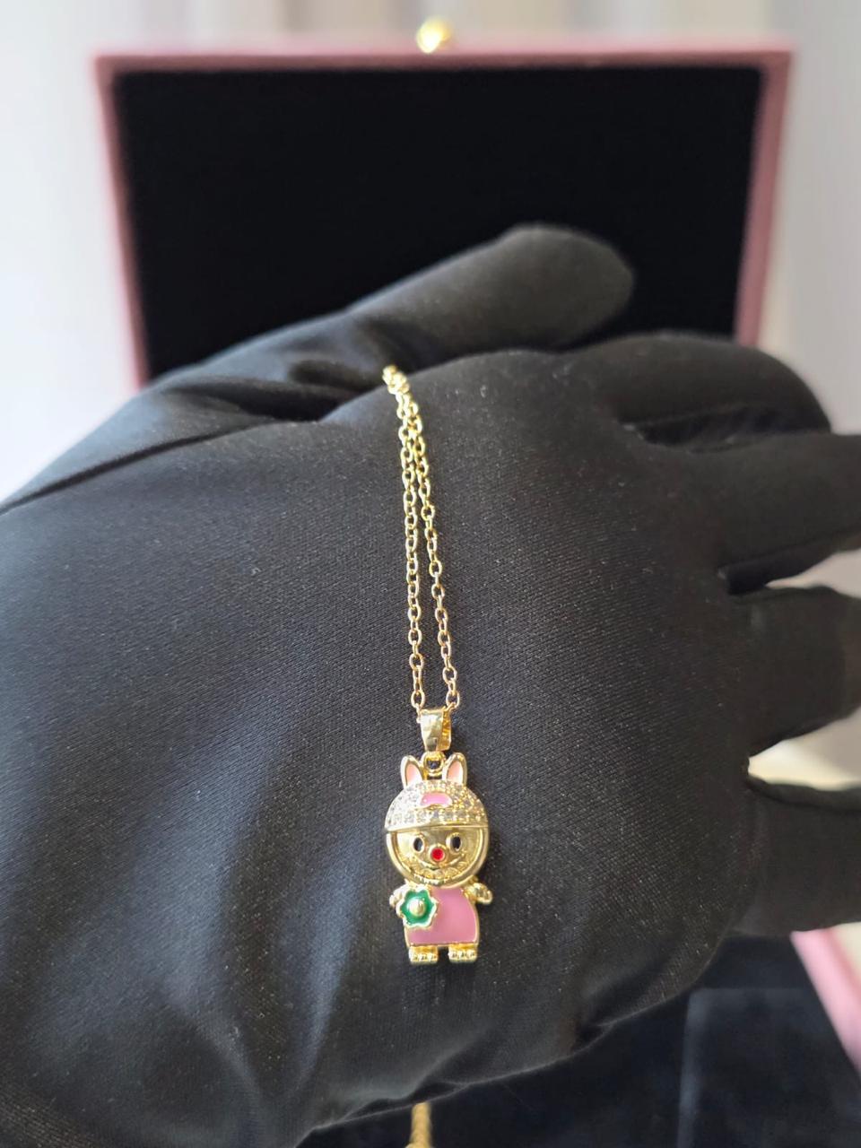 Labubu Pink Pendant Chain