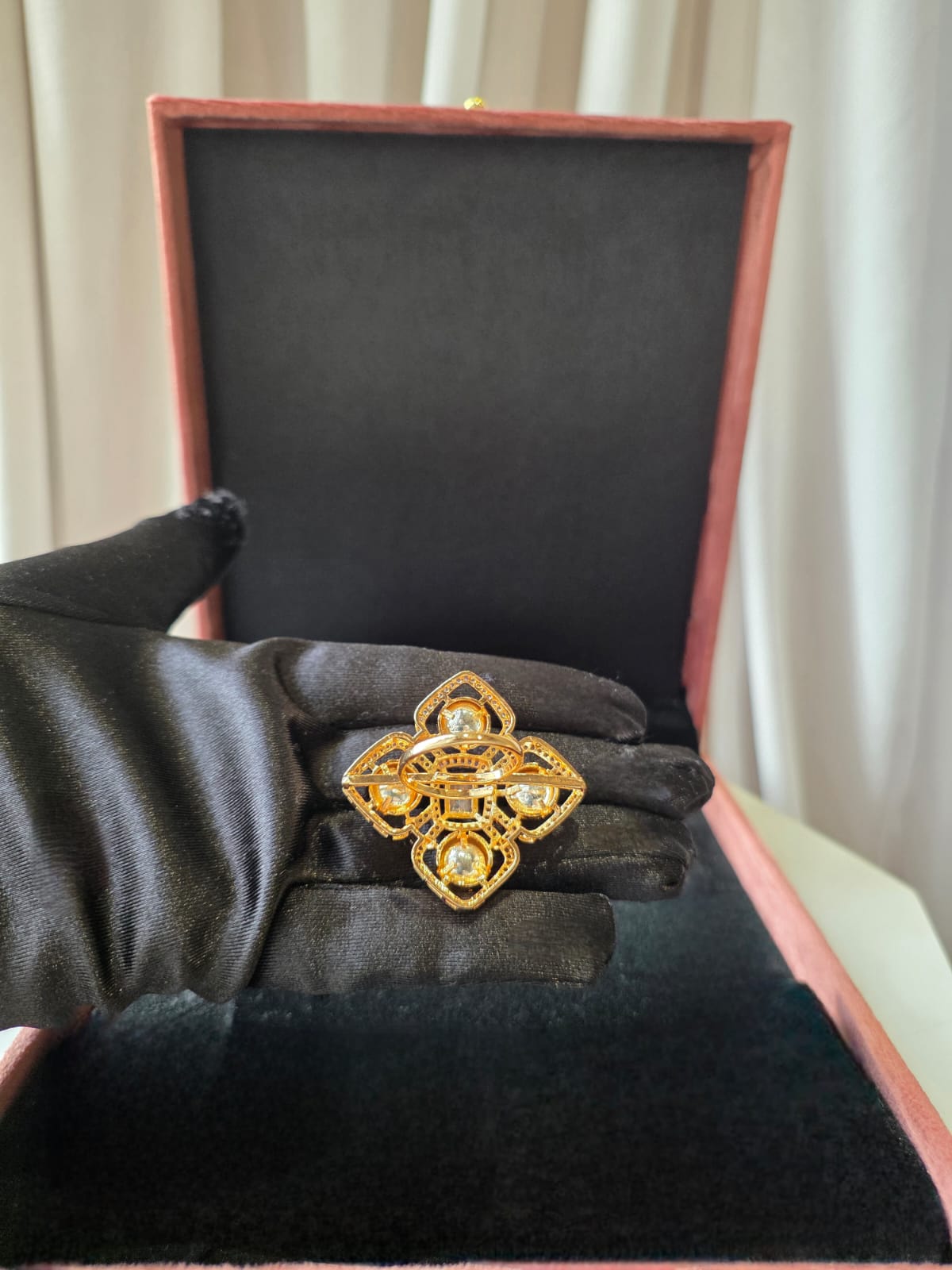Zaria Ruby Royale Cocktail Ring