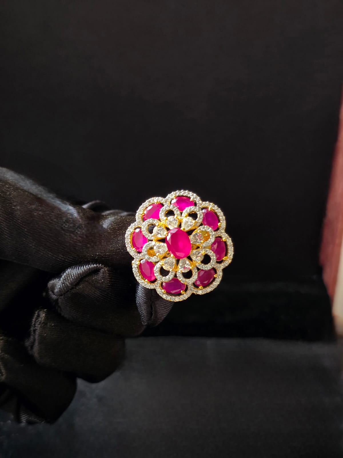 Gulrukh Ruby Bloom Ring