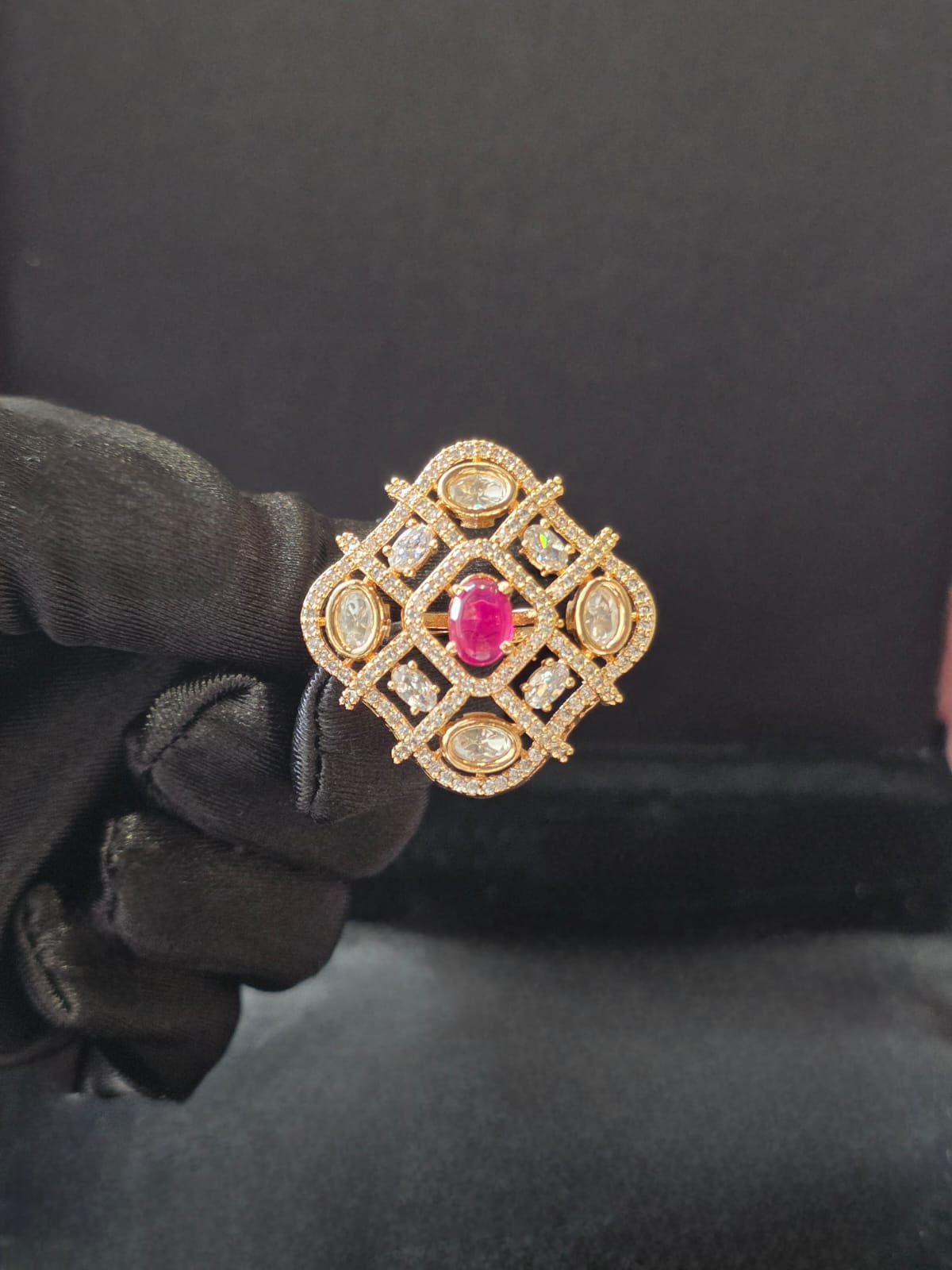 Ruby Medallion Ring