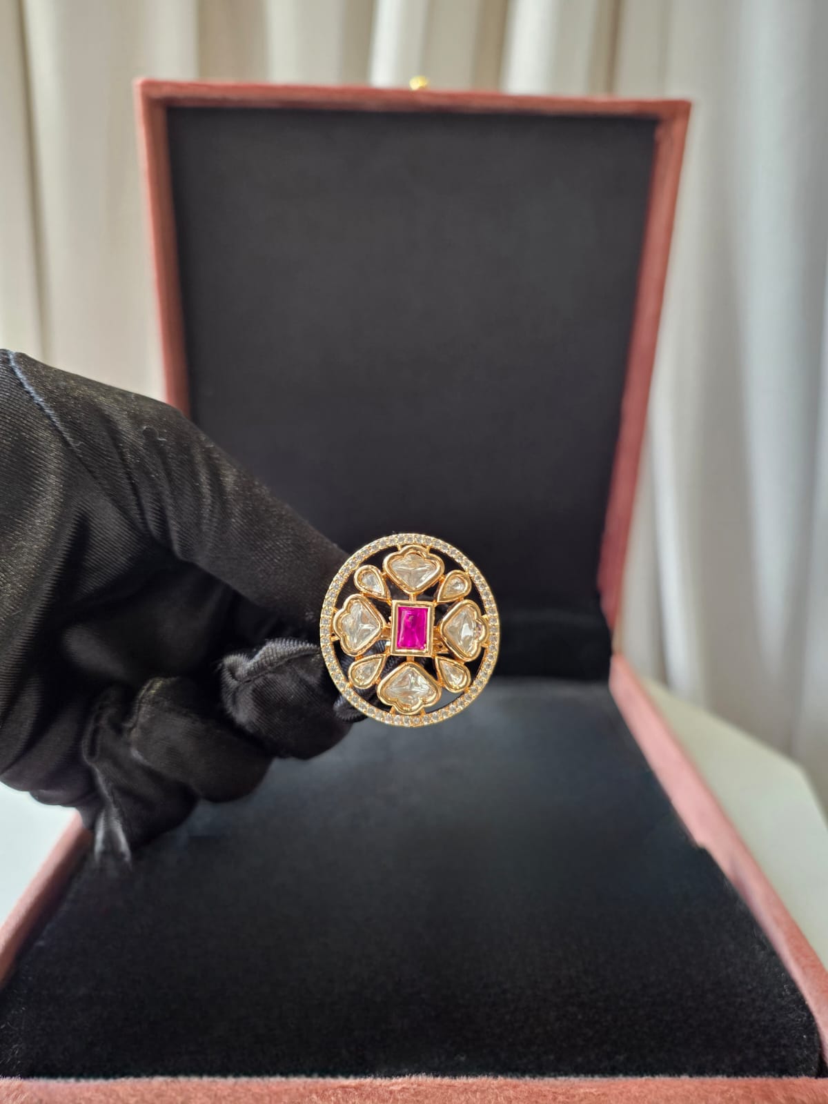 Elara Ruby Cocktail Ring