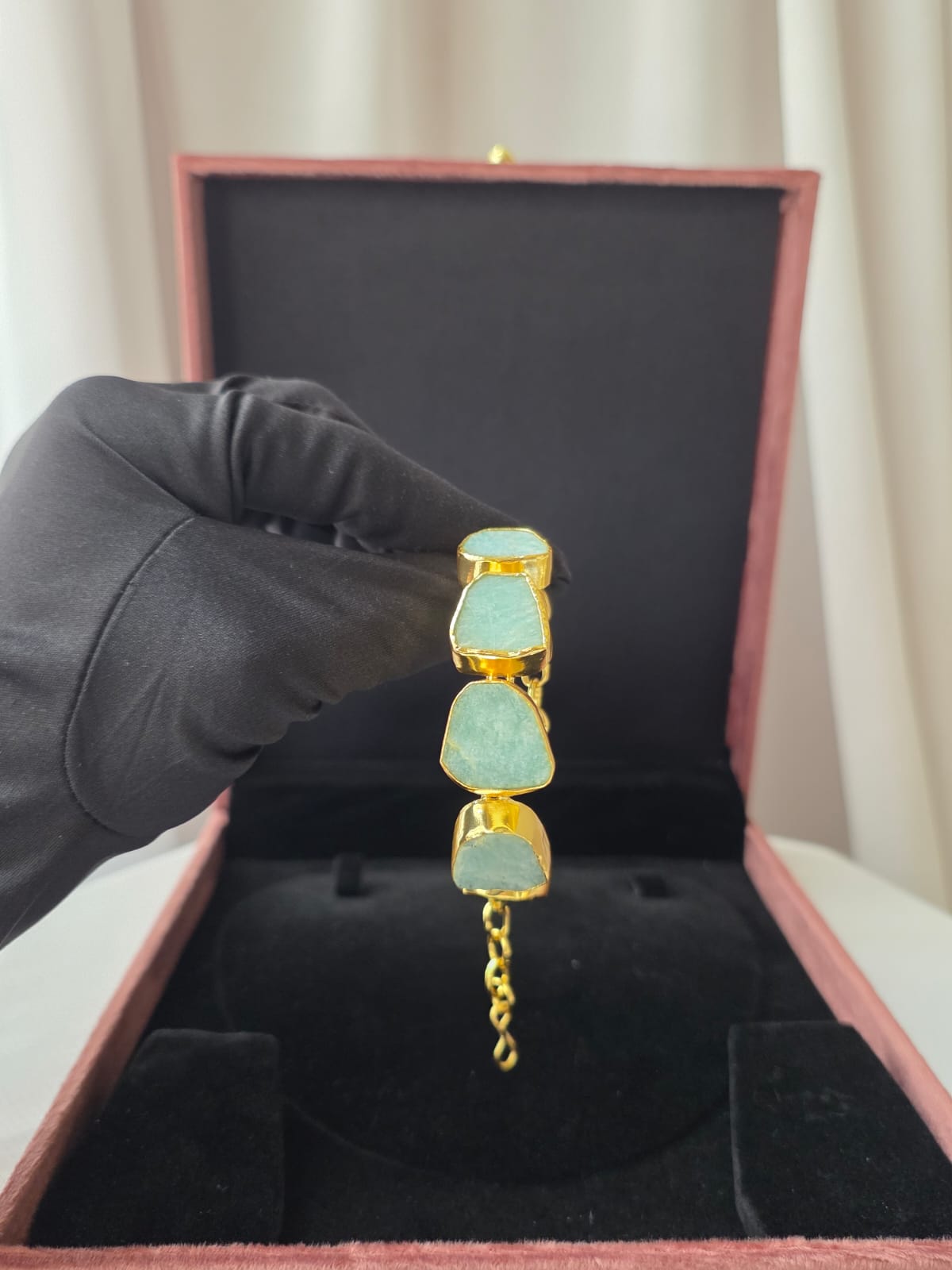 Aqua Drift Statement Bracelet
