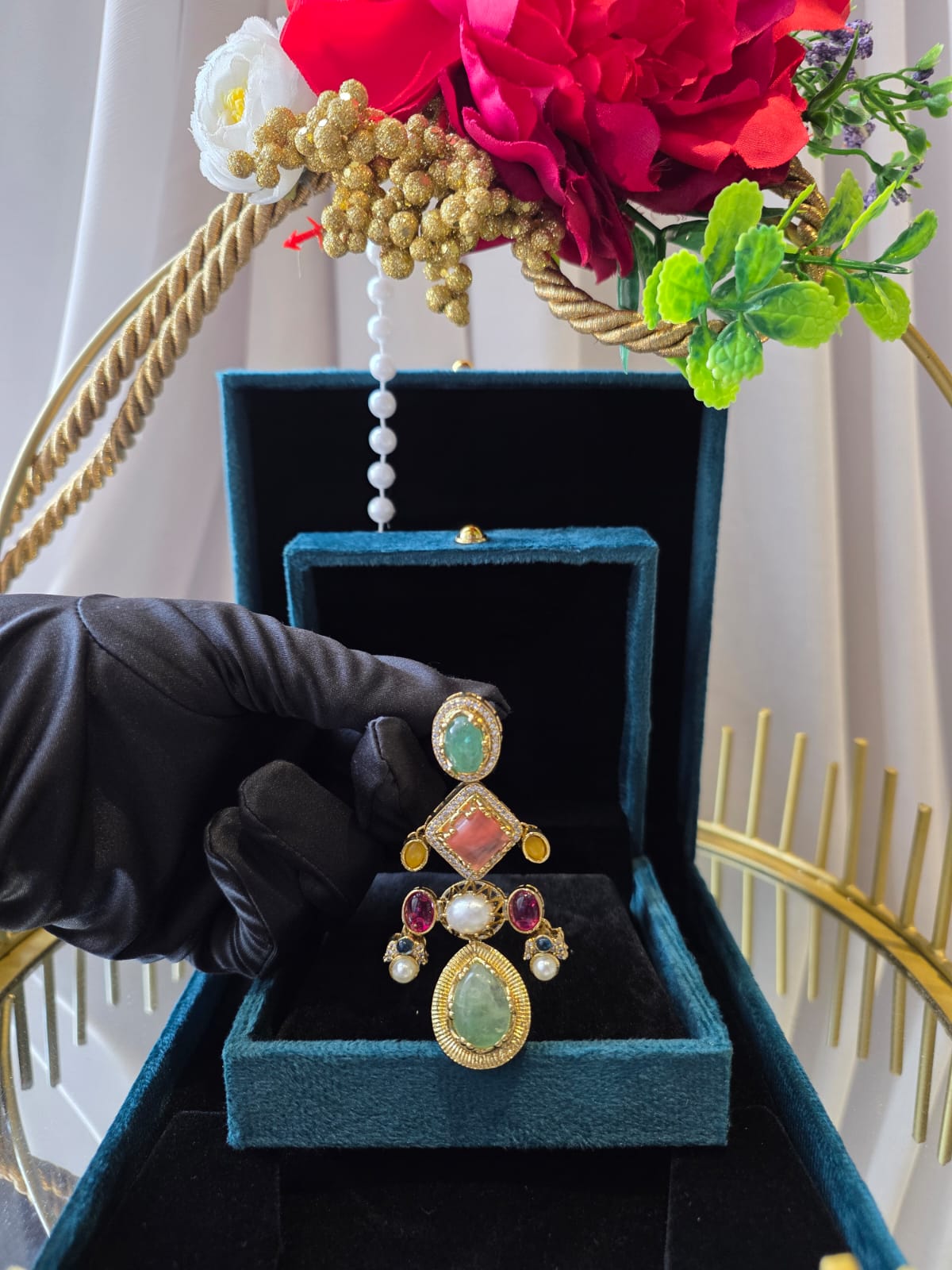 Regal Multistone Statement Earrings