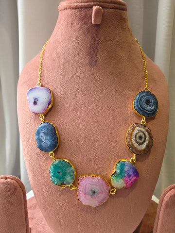 Prism Aura Slice Necklace