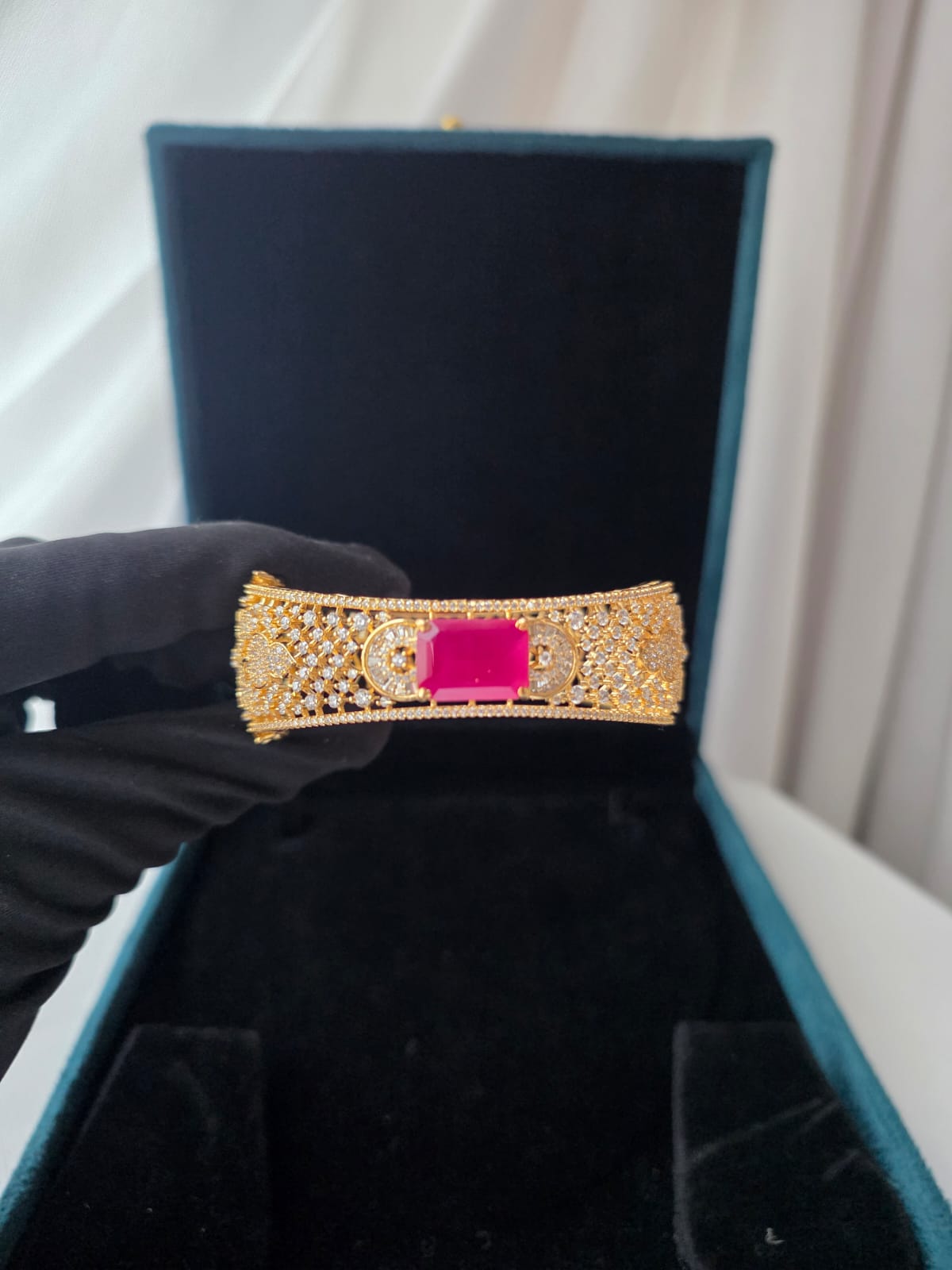 Ruby Regal Bar Statement Bracelet