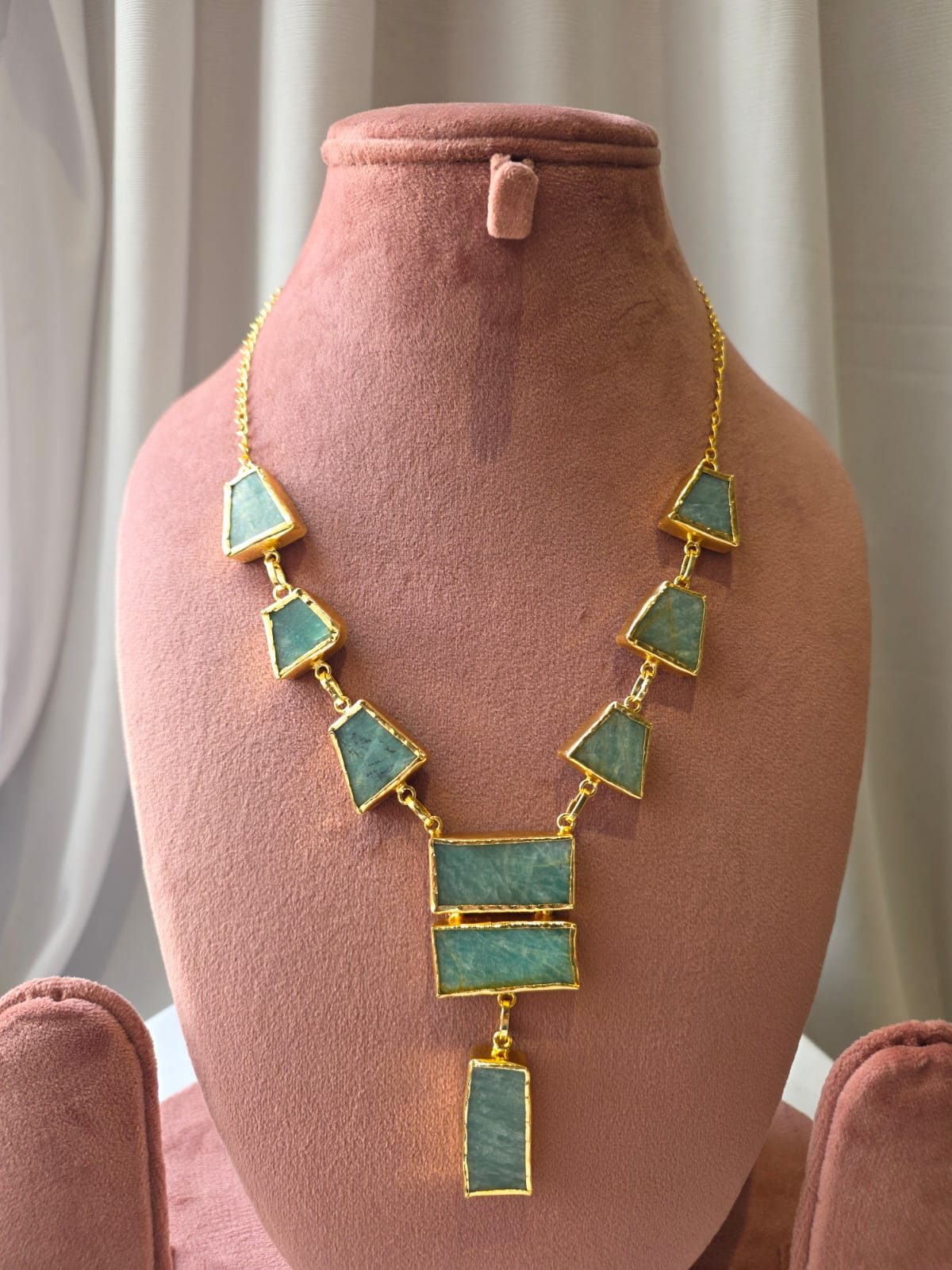 Cascade Geometric Necklace Set