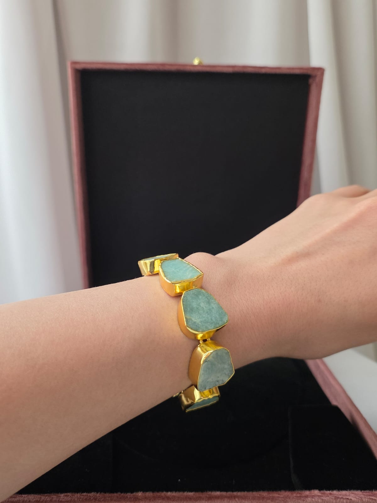 Aqua Drift Statement Bracelet