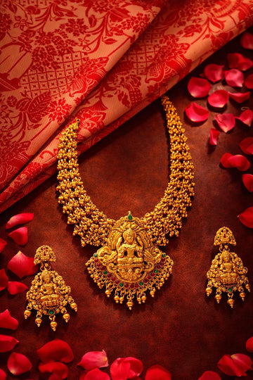 Lakshmi Antique Temple Necklace Set