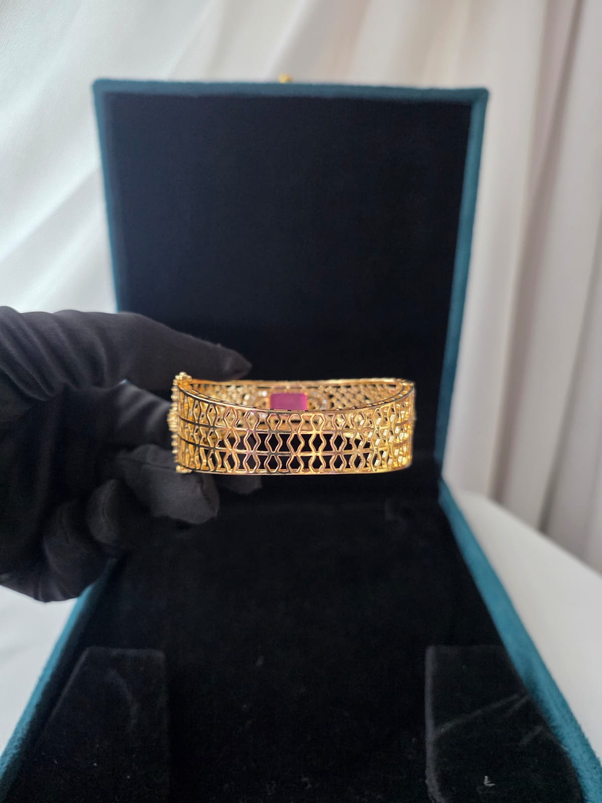 Ruby Regal Bar Statement Bracelet