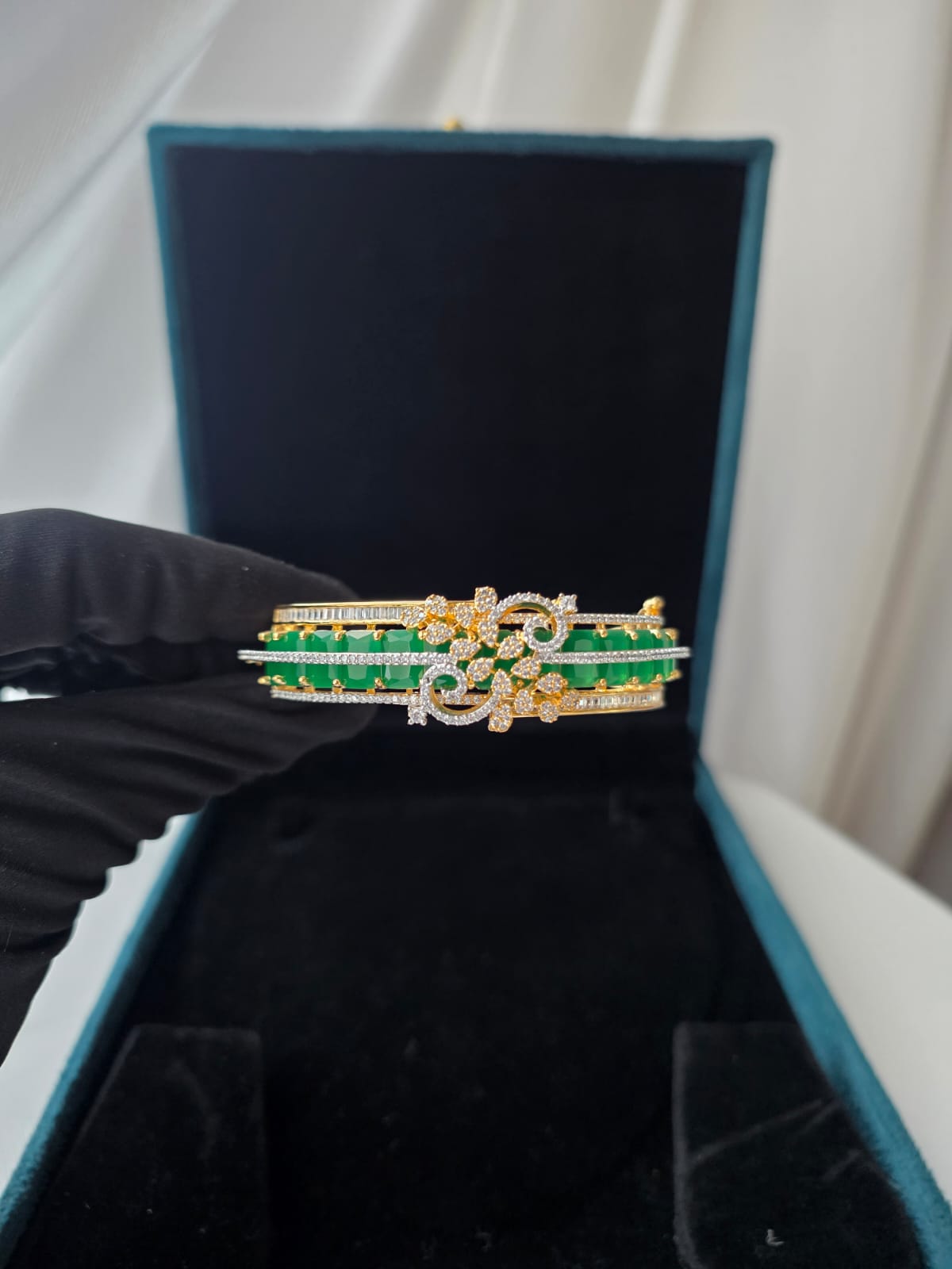 Emerald Floral Luxe Bracelet