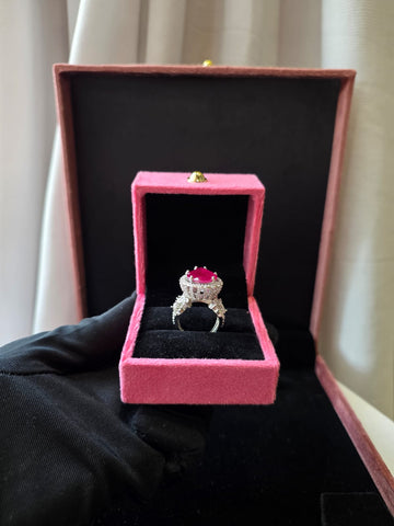 Ruby Teardrop Luxe Ring