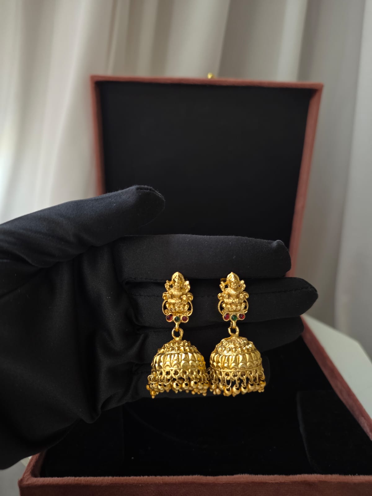 Lakshmi ji Temple Heritage Short Necklace Set