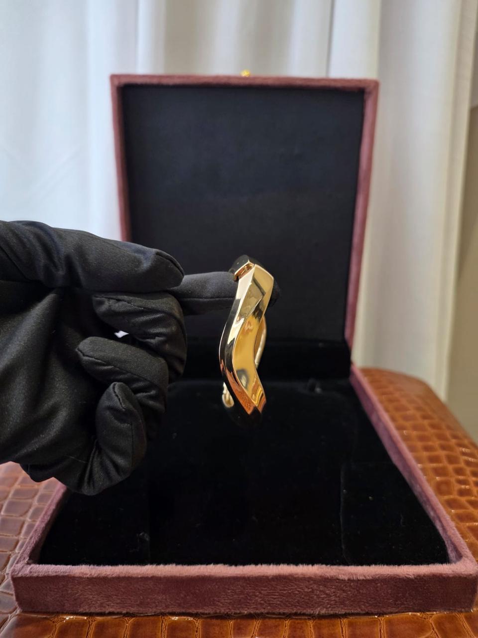 Sculpted Gold Cuff Bracelet