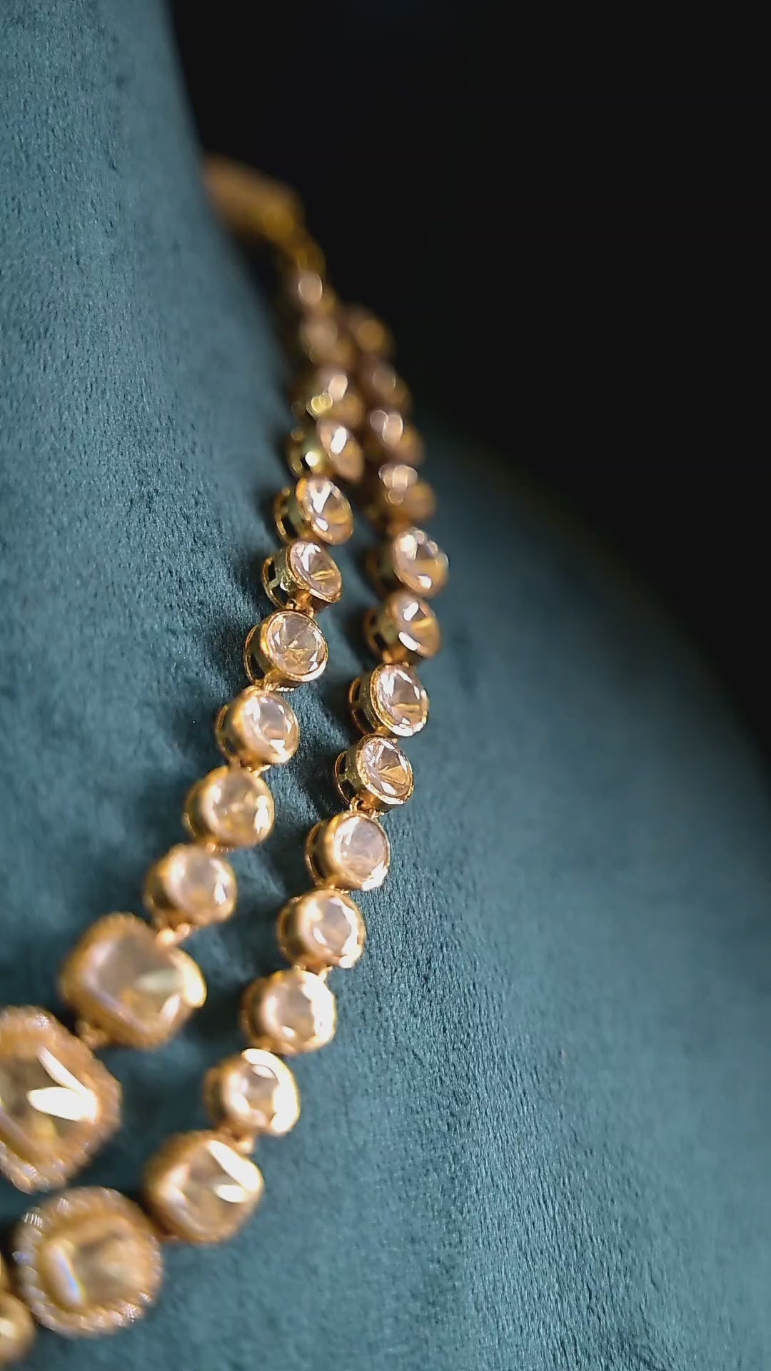 Royal Layered Polki Necklace Set