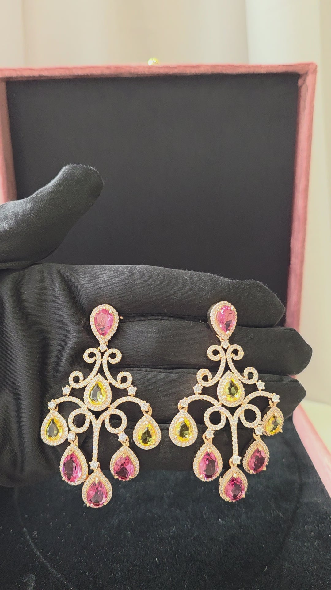 Sunset Chandelier Earrings