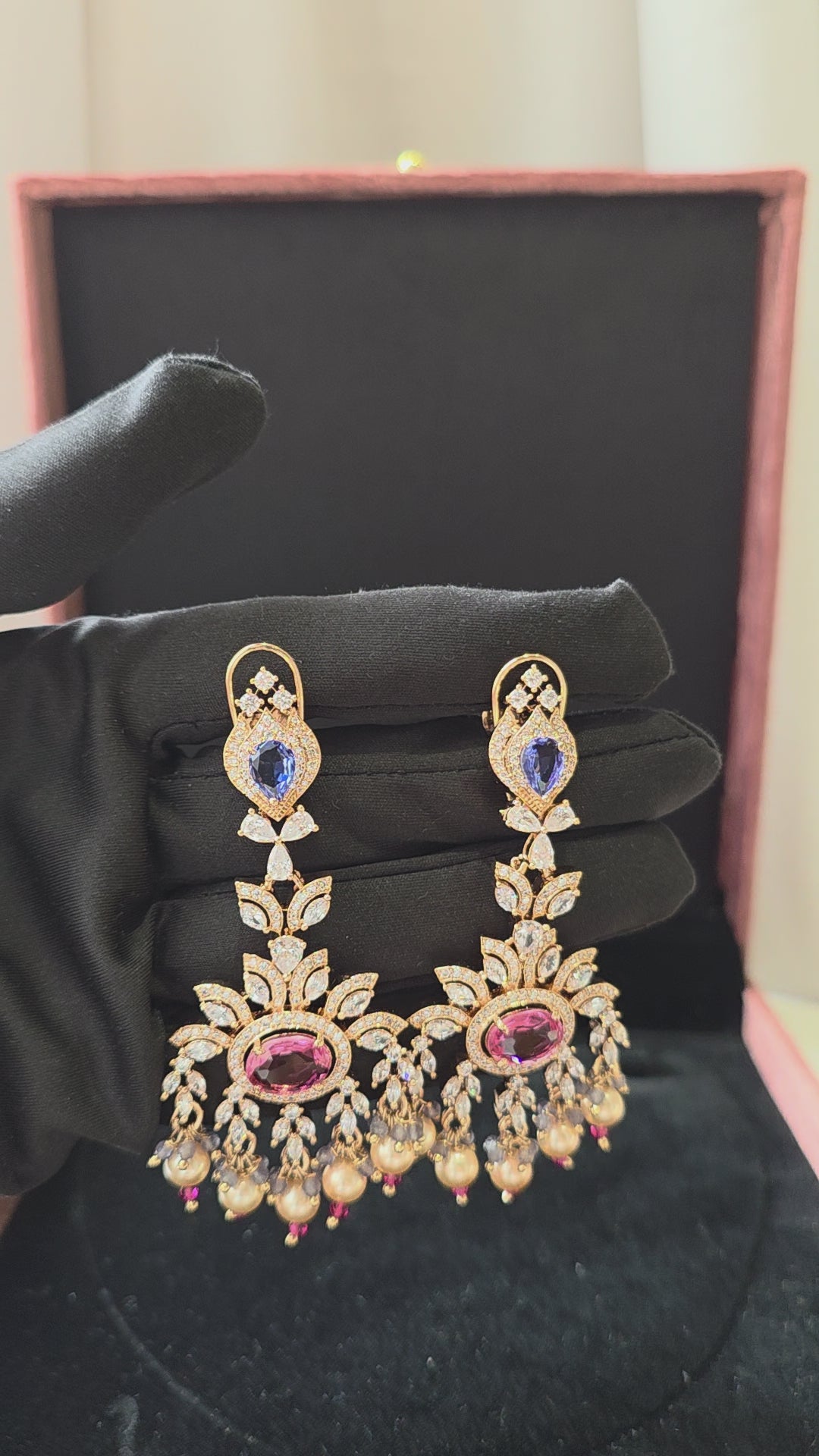 Aurora Amethyst Statement Earrings